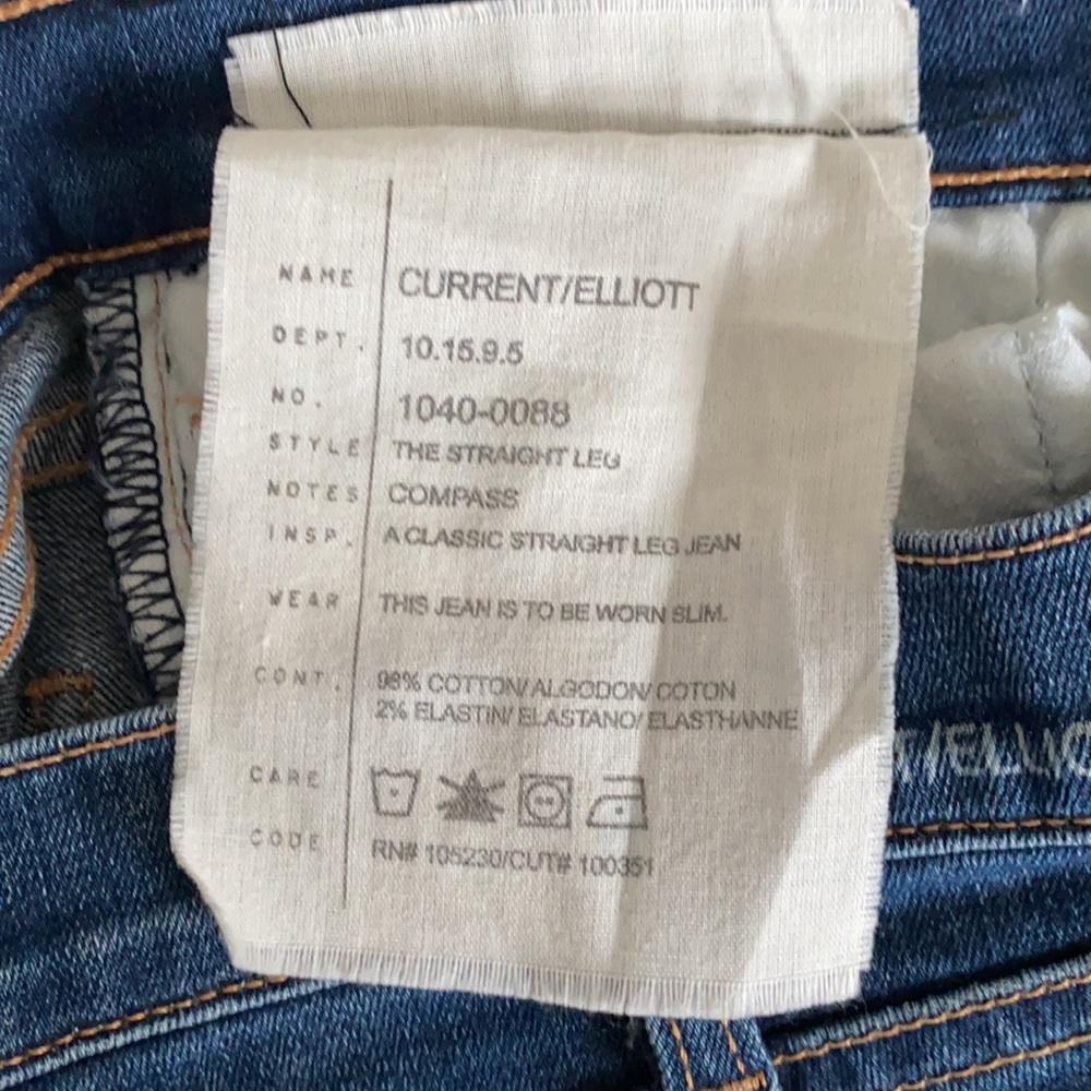 CURRENT ELLIOTT The Straight Leg Jeans - Picture 3 of 3